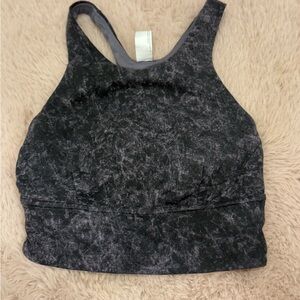 Lululemon Black and Gray Sports Bra with Racerback